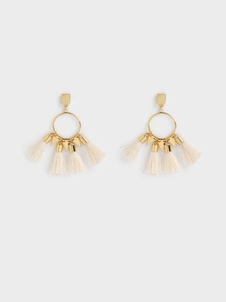 Charles & Keith Orelia Tassel Drop Earrings