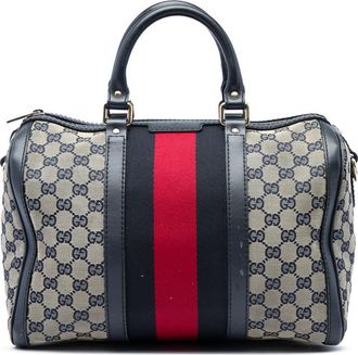 Gucci Pre-owned Gucci Medium GG Canvas Web Joy Boston Bag Ladies 4YKMMQX77RTFRQGB