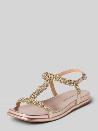 Alma En Pena Sandalen mit Strasssteinbesatz in Gold, Gr&ouml;&szlig;e 36