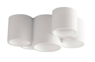 Netlighting Banjie Paintable Plaster Ceiling Lamp White GU10