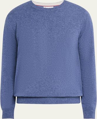 Brunello Cucinelli Mens Cashmere Crewneck Sweater