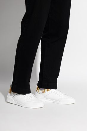 Versace Jeans Couture Sports Shoes With barocco Print, Mens, White