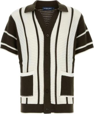 Frescobol Carioca Fabricio Crochet Cardigan - Heren - Vesten - Veelkleurig - L - Katoen - Truien & Vesten