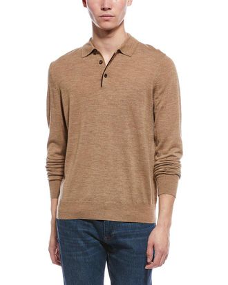 Bruno Magli Wool Polo Sweater
