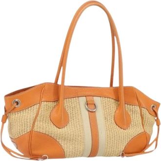 Prada Pre-owned Handbags, female, Orange, Size: ONE SIZE Pre-owned Vintage Hand Bag
