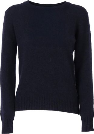 FILIPPO DE LAURENTIIS ribbed-trim sweater - Blue