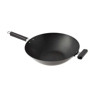 Joyce Chen Carbon Steel Ceramic Nonstick Flat Bottom Wok with Phenolic Handles, 14-Inch in Black at Nordstrom
