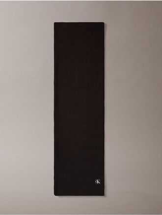 Calvin Klein Mens Double Layer Scarf - Black