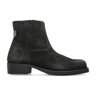 AllSaints Ankle Boots, male, Gray, Size: 10 US Orla Leather Boots