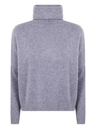 Kujten Maglione Tila in cashmere a collo alto - Grigio