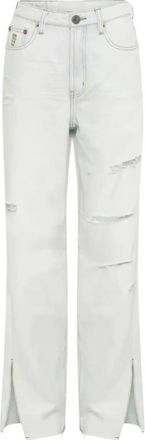 One Teaspoon Witte Distressed Jeans - Dames - Regular Fit Jeans - Wit - W30 - Katoen - Jeans
