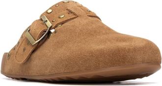 Xti Womens Suede Clog Mule Flats