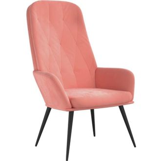 vidaXL Sill&oacute;n De Relax De Terciopelo Rosa Vidaxl