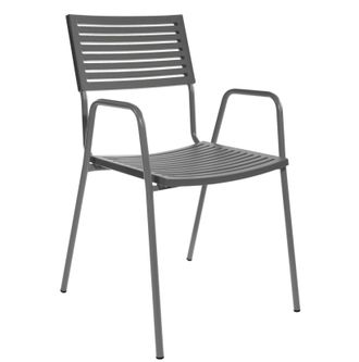 Schubiger M&ouml;bel Gartenstuhl Bodensee Lamello mit Armlehne