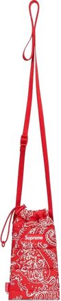 SUPREME paisley-pattern neck pouch - Rood