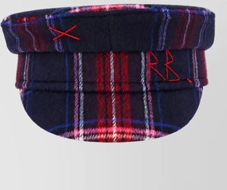 Ruslan Baginskiy checked baker boy cap