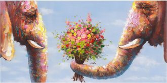 Schubiger M&ouml;bel Bild Verliebte Elefanten