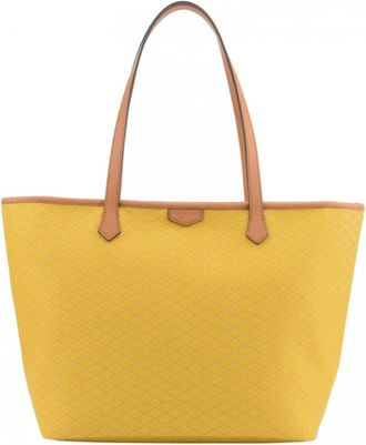 Pourchet Waves MM Tote Bag - Dames - Shoppers - Geel - ONE Size - Leer - Tassen