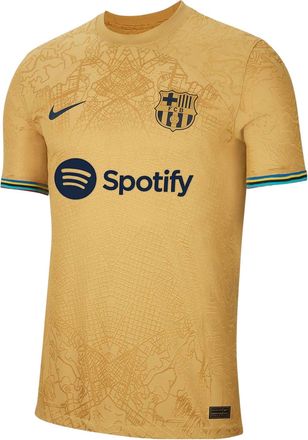 Nike FC Barcelona 22/23 Dri-Fit ADV Match Away Jersey Gold DJ7642-715