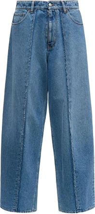 Maison Margiela Jeans con frange - Blu