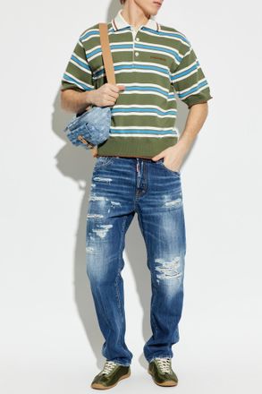 Dsquared2 Polo With Logo, Mens, Green