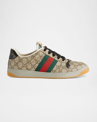 Gucci Men & apos;s Screener GG Canvas Low-Top Sneakers