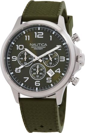 Nautica NCT Blue Ocean Chronograph Quartz Green Dial Mens Watch NAPBOS402