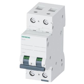 SIEMENS Interruptor Magnetot&eacute;rmico Siemens 2p 40a 10ka Tipo C 2 M&oacute;dulos 5sl42407