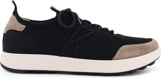 Kiton Ciro Paone Low-Top Mesh Sneakers With Suede Profiles-Uomo