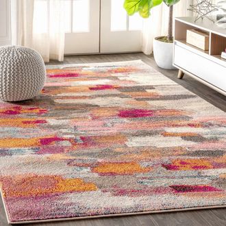 Jonathan Y Designs Contemporary POP Modern Abstract Brushstroke Area Rug