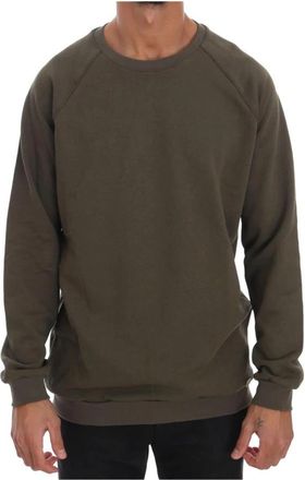 Daniele Alessandrini Groene Crew Neck Sweatshirt - Heren - Sweatshirts - Groen - XL - Katoen - Hoodies & sweatvesten