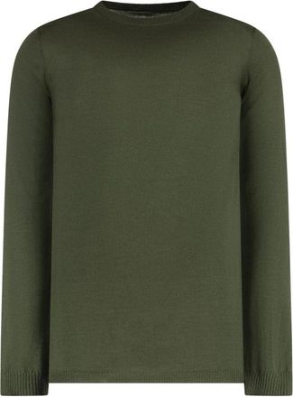 Rick Owens Rondgebreide Kleding - Heren - Ronde hals truien - Groen - S - Wol - Truien & Vesten