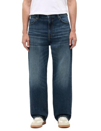 Mustang Loose-fit-Jeans MUSTANG Herren Style Vermont Loose, Herren, Gr. 31, L&auml;nge 32, blau (873 blau), Denim/Jeans, 99% Baumwolle, 1% Elasthan, unifarben, loo