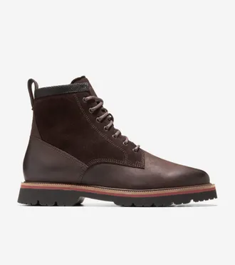Cole Haan Mens American Classics Waterproof Plain Toe Boot - Brown Size 10.5