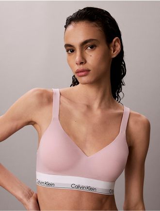 Calvin Klein Womens Icon Cotton Modal Lift Bralette - Pink - XXS