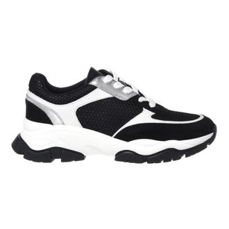 Baldinini Suede and Mesh Sneaker - female - Baldinini - Sneakers - Black - 4 1/2 UK - Shoes