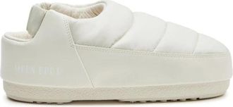 Moon Boot Logo Mules Sandalen - Heren - Klompen - Wit - 43 EU - Nylon - Schoenen
