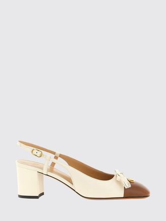 Valentino Garavani D&eacute;collet&eacute; slingback Valet Du Roi in pelle bicolore con VLogo