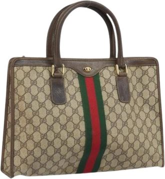 Gucci Pre-owned Handbags, female, Beige, Size: ONE SIZE Pre-owned Plastic Handbag