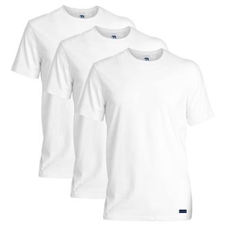Ted Baker Mens 3-Pack Breathable Cotton Stretch Crew Neck T-Shirt, Size XL White