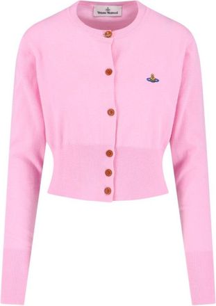 Vivienne Westwood Bea Cropped Cardigan Pink