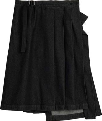 adidas (WMNS) adidas x Y-3 Denim Skirt Asia SIzing Black KS1449