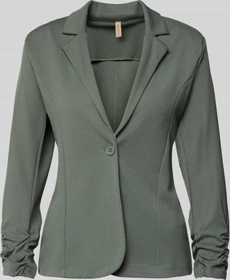 Soyaconcept Blazer mit Raffungen Modell Siham in Khaki, Gr&ouml;&szlig;e XXL