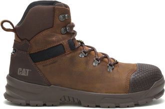 CAT Cat Footwear Mens Accomplice Steel Toe Waterproof Construction Boot, Real Brown, 10 UK