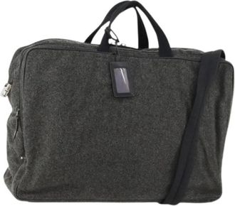 Prada Pre-owned Weekend Bags, female, Gray, Size: ONE SIZE Pre-owned Vintage Boston Bag