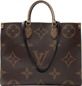 Louis Vuitton Giant Monogram Canvas Onthego Gm Tote (Authentic Pre-Loved)