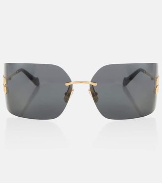 Miu Miu Occhiali da sole rettangolari con logo