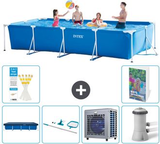 Intex Piscina Con Estructura Rectangular - 450x220x84 Cm - 7-piezas S109