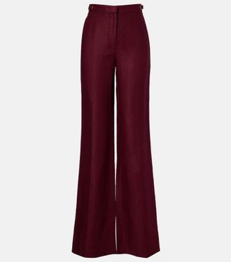 Gabriela Hearst Vesta linen flared pants