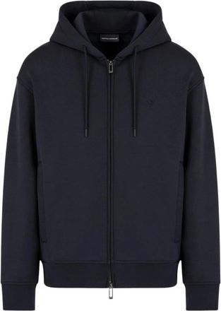 Emporio Armani Zip-through Hoodie - Heren - Vesten met rits - Blauw - S - Hoodies & sweatvesten